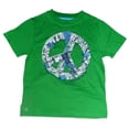 thumbnail image 2 of Kenneth Cole Little Boys Green Peace Sign T-Shirt & Short Set (7), 2 of 4