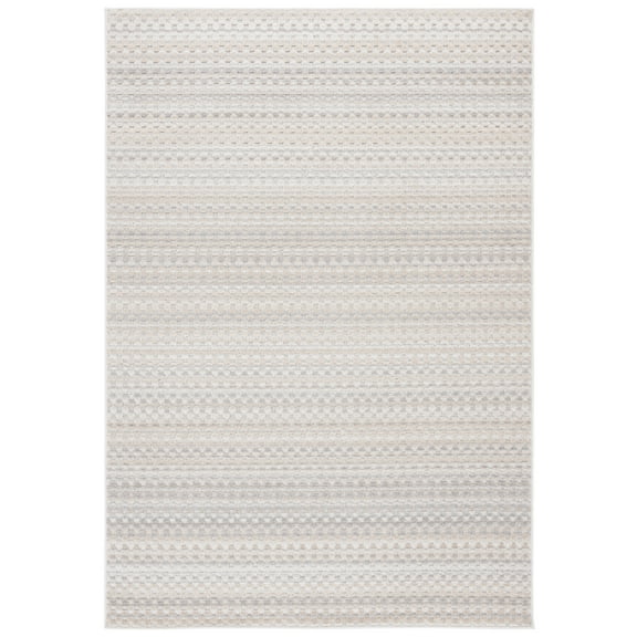 SAFAVIEH Stella Malvina Geometric Indoor/Outdoor Area Rug, Beige/Gray, 8'2" x 10'