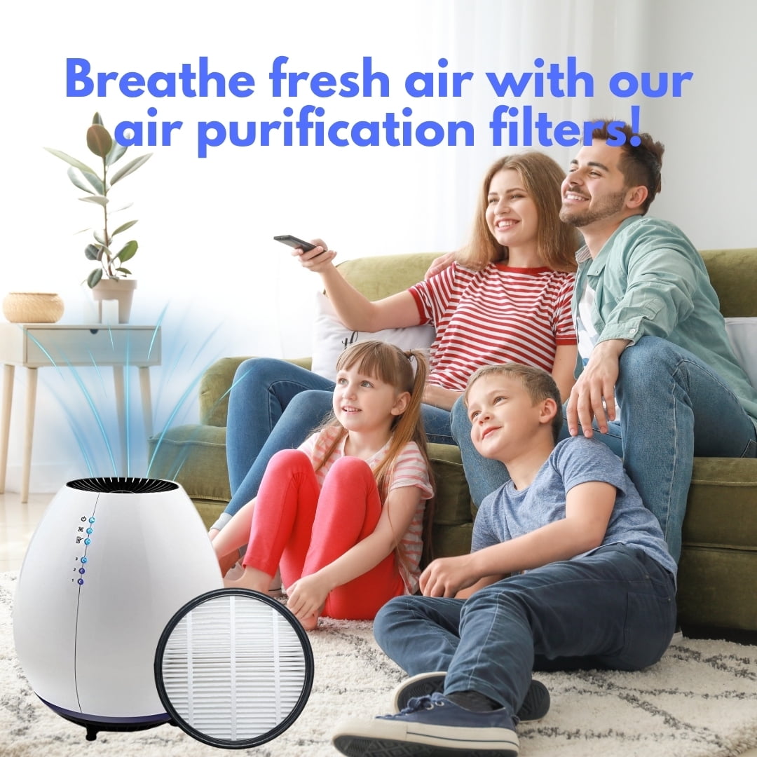 Nispira True HEPA Air Intake Filter Replacement Compatible with Holmes Egg Air Purifier 360° 1 Pack