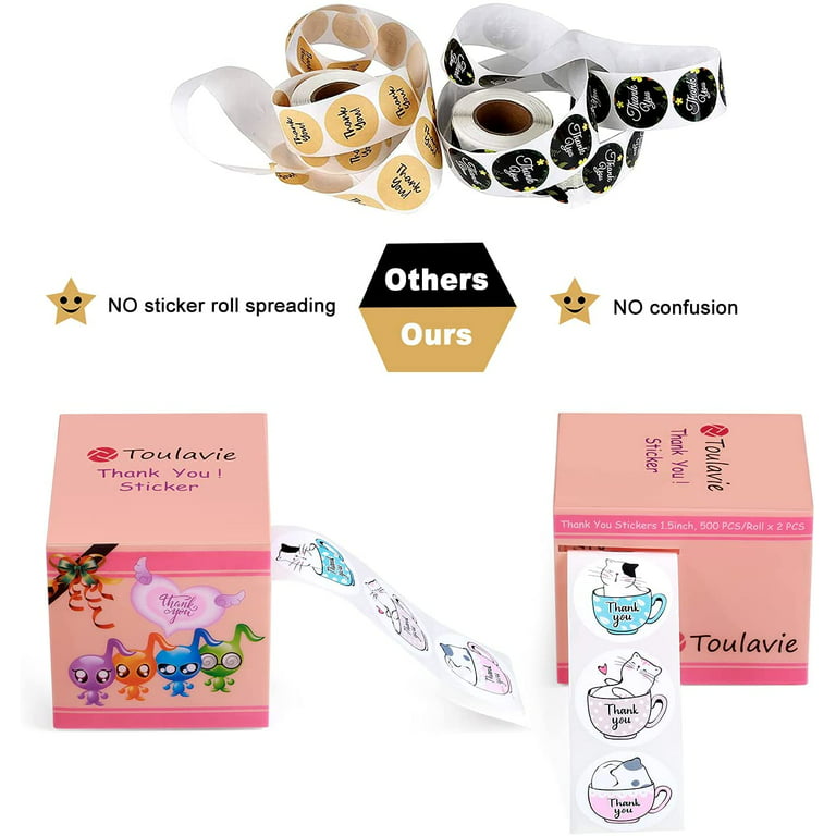 100-500pcs Cute Stickers Cat Animal Cartoon Label Gifts Decoration
