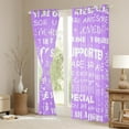 thumbnail image 5 of Manfei Romantic Love Heart Black Out Curtains for Teens, Purple Anniversary Curtains Pack of 2 (42x63 Each), Inspirational Quotes Bedroom Curtains, Black Out Curtains Home Decor, 5 of 6