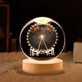 thumbnail image 1 of Lámpara de cielo estrellado luminoso, un ciervo te tiene, lámpara de ambiente de proyección de luz nocturna de bola de cristal, regalo creativo, nuevo regalo pequeño extraño, 1 of 1