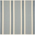 thumbnail image 3 of Safavieh Courtyard Caroline Striped Indoor/Outdoor Area Rug, Beige/Blue, 6'7" x 6'7" Square, 3 of 11