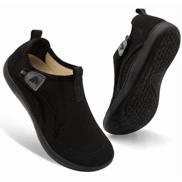 wonima44 Womens Slippers Adjustable Wide Diabetic Shoes Swollen Edema House Slipper Indoor Outdoor Slippers Barefoot House Shoes Cozy Walking Shoe for Bedroom Office Travel