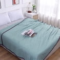 thumbnail image 3 of Edredón de verano de algodón lavado, manta transpirable y acondicionadora, funda de cama ligera para todas las estaciones para el hogar y el dormitorio., 3 of 4