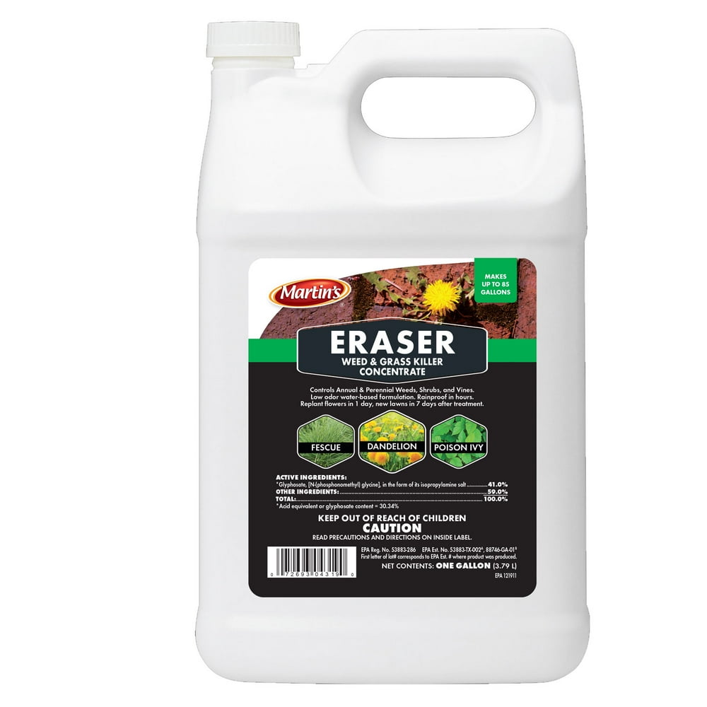 Martin's Eraser Weed & Grass Killer Concentrate Kills Weeds and