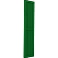 thumbnail image 2 of Ekena Millwork 10 1/2"W x 59"H Americraft Three Board Exterior Real Wood Two Equal Panel Framed Board-n-Batten Shutters (Per Pair), Viridian Green, 2 of 9