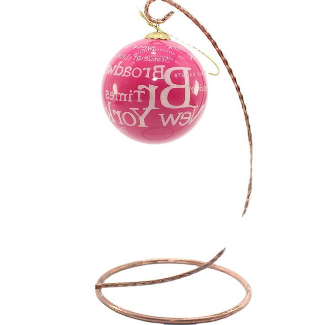 Tamaño personalizado logotipo decoración del árbol de Navidad bola de cristal bola de Navidad adornos pintados a mano Navidad