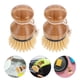 thumbnail image 2 of GOOHOCHY 2 cepillos de fregar para lavar platos, de mano, redondos, para utensilios de cocina, 2 of 8