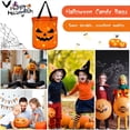 thumbnail image 5 of Bolsa de Dulces de Halloween con Estampado de Calabaza, Reutilizable, para Truco o Trato A, 5 of 5