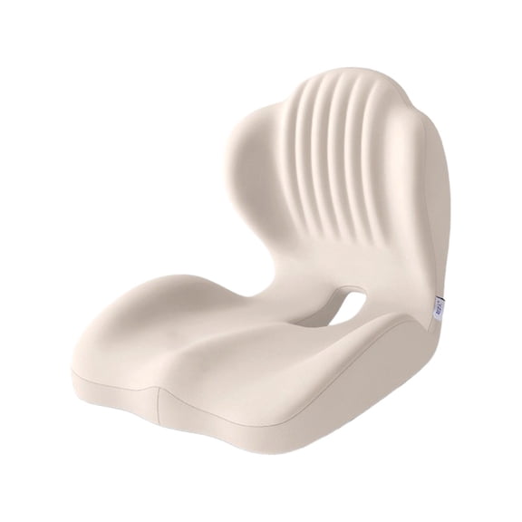 Coussin en Mousse Mémoire en Forme de L pour Coccyx avec Dossier Intégré et Soutien Lombaire Solution Ergonomique d'Assise pour Longues Séances Confort Coussiné