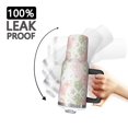 thumbnail image 3 of 40oz Pioneer Flower Floral Print Pattern Insulated Tumbler with Handle, BPA-Free Leak Proof Lid and Straws, Double Wall Vacuum, Hot 12h/Cold 34h, 3 of 6