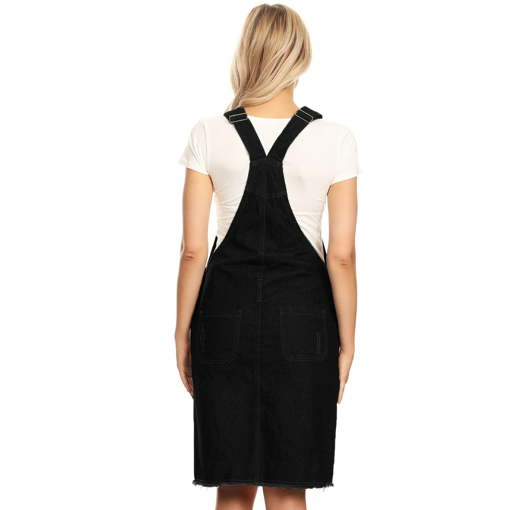 Distressed overall dress 2025