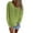Light Green, variant on Women's Sweaters V Neck Plus Size Long Sleeve Loose Fit Trendy Solid Casual Lightweight Stretchy Knit Tops Light Green L