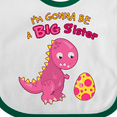 thumbnail image 4 of Inktastic Dinosaur Future Big Sister Girls Baby Bib, 4 of 4