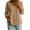 Khaki, variant on Ruimatai Womens Peplum Tunic Blouses V Neck Button Front Roll Up Long Sleeve Loose Casual Pullover Tops