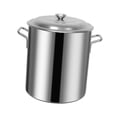 thumbnail image 3 of Olla para estofado, olla profunda con fondo compuesto, olla profunda con tapa, olla para sopa de acero inoxidable, olla multiusos para Hotel comercial 30cmx30cm Macarena ollas grandes para sopa, 3 of 8