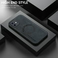 thumbnail image 2 of for iPhone 12 PU Leather Case, Vintage Compatible with MagSafe and Wireless Charging Slim Fit-Drop Scratch Resistant Support Magnetic Car Mount Case Cover for iPhone 12, Black, 2 of 9