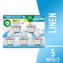 Air Wick Plug-In Scented Oil Air Freshener Warmer Refills, Fresh Linen, 5 Count
