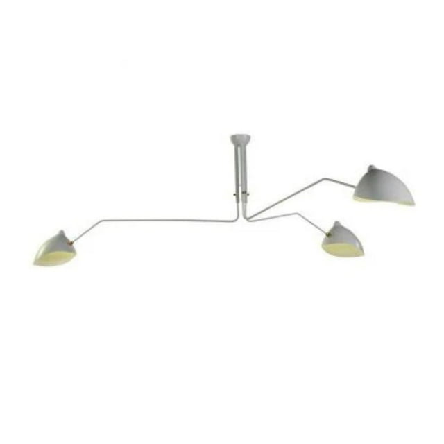 LAMPE À TROIS BRAS EN BLANC