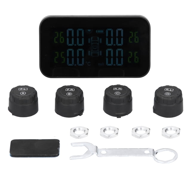 Monitor solar de Presión de neumáticos Jadeshay TPMS pantalla LCD para coche