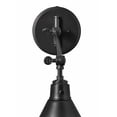 thumbnail image 2 of Steel 1 Light Swing Arm Wall Lamp in Modern Farmhouse Style with Metal Shade-10.25 inches H X 7.75 inches W-Heritage Brass Finish-Brass Shade Color, 2 of 10