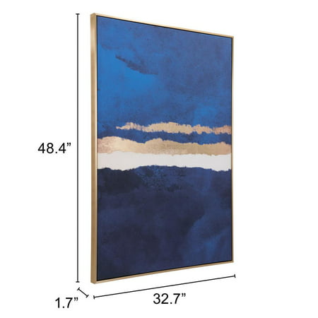 Zuo Modern Printed Framed Canvas Art Print, 1.7" x 32.7"