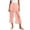 Beige, variant on Women's Lace Trim Sheer Mesh Capri Pants Elastic Waist Drawstring Beach Cover-Up Pants for Summer Vacation & Casual Wear