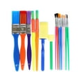 thumbnail image 6 of landege 15pcs Brush Set Handle Sponge Painting Early Education Toys Graffiti Tools For Watercolor Oil ( ), 6 of 10