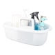 thumbnail image 2 of Cesta de Almacenamiento de PláStico Cajita de Ducha PortáTil Cesta Organizadora de Asas con Asa para BañO, Dormitorio, Cocina Blanco, 2 of 7