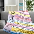 thumbnail image 4 of to My Wife Throw Blanket, Wife Birthday Gift from Husband, Anniversary Romantic Gifts for Wife, Soft Throw Blanket for Couch Bed Chair, Sweetest Day Gifts, Christmas Decoration, Valentine 50" X 60", 4 of 5