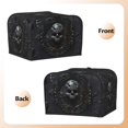 thumbnail image 3 of Rateoe Ornate Dark Skull Book Pattern Toaster Covers 4 Slice Wide Slot,Bread Machine Cover,Bread Dust Cover & Fingerprint Protection,Appliance Covers, 3 of 6