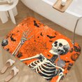thumbnail image 5 of 1pc Halloween Skeleton Absorbent Non-Slip Bathroom Thickened Flannel Rug Decor,Soft,Quick Drying,Suitable For Indoor/outdoor Use,Bathrooms,Bedrooms,Kitchens,Terrace,Laundry Rooms,16"x24", 5 of 9