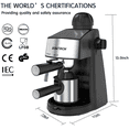 thumbnail image 2 of Sowtech Espresso Machine 3.5 Bar 4 Cup Maker Cappuccino, 2 of 7