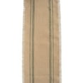 thumbnail image 6 of DII 14x72" Modern Fabric Double Border Burlap Table Runner in Beige/Green, 6 of 10