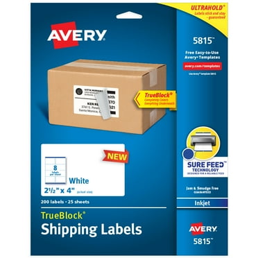 Avery Easy Peel Return Address Labels, Sure Feed Technology, Permanent ...