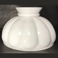 thumbnail image 3 of Lehman's Decorative Melon Style Glass Oil Lamp Shade 10" Fitter Opal White, 3 of 3