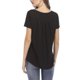thumbnail image 2 of Camiseta de talla grande con botones lisos para mujer, camisetas informales de manga corta con cuello redondo-c, 2 of 3