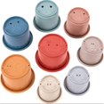 thumbnail image 2 of Colorful Stacking & Nesting Cups, 8-Piece Cups Fun Color Learning Toy, Great Bathing & Beach Toys for Toddlers And Children, Preschool Game, 2 of 6