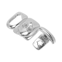 Unique Bargains 1 Pc Fake Grills Hip Hop Single Design Teeth Grillz Silver Tone