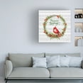thumbnail image 3 of Canvas Wall Art - Jean Plout 'Red Cardinal Christmas Beauty A' Wall Art for Living Room, Bedroom, or Office Décor by Trademark Fine Art - 18 x 18 Inches, 3 of 4