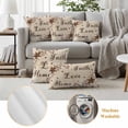 thumbnail image 6 of Brown Farmhouse Outdoor Waterproof Pillow Covers, Retro Country Stars Rustic Branches Berry Decorative Rectangle Throw Pillowcase Sofa Cushion Sham for Patio/Couch/Chair, 20"x12" 2 Pack, 6 of 8