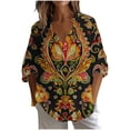 thumbnail image 2 of Karight Womens Button Down Shirt Long Sleeve Blouse, 2 of 5