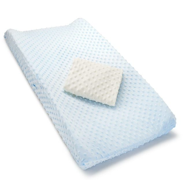 Fundas para cambiadores de pañales Munchkin, paquete de 2, azul/blanco