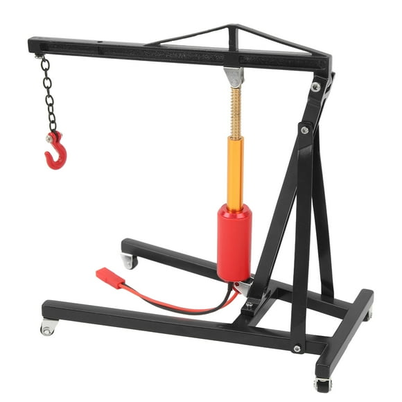 RC Engine Crane Jack Zinc Alloy Strong Lifting Force with Powerful Simulation Capability for Remote Control Car Toys
