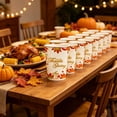 thumbnail image 4 of 10 Pcs Thanksgiving Disposable Paper Cups, Pumpkin Maple Leaf Printed Fall Table Drinkware for Holiday Dinner Party Gathering Festive Table Decor, 4 of 6