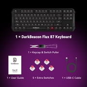 DarkBeacon Gaming Keyboard 87 HE Mechanical Keyboard with Hall Effect Magnetic Switch, RGB Backlit, Wired Keyboard for PC Gamer