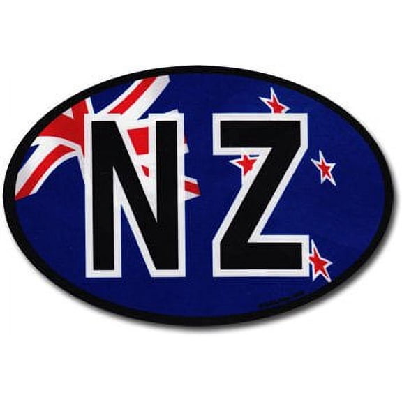 New Zealand Wavy Oval Decal