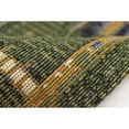 thumbnail image 3 of ESENCIA Indoor/Outdoor Power Loomed Latex Back Non Slip Mat - Traditional Stripe Lodge Southwestern Colorful (Tribal Stripe Green) (1'11" x 4'11"), 3 of 5