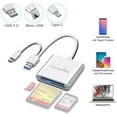 thumbnail image 1 of Rocketek 3-in-1 USB 3.0 / C/Micro Card Reader - SD, SDXC, UHS-I SD,..., 1 of 7